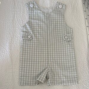 Green and White Gingham Jon Jon